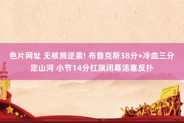 色片网址 无核熊逆袭! 布鲁克斯38分+冷血三分定山河 小节14分扛旗闭幕活塞反扑