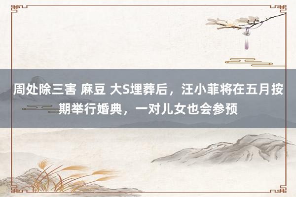 周处除三害 麻豆 大S埋葬后，汪小菲将在五月按期举行婚典，一对儿女也会参预